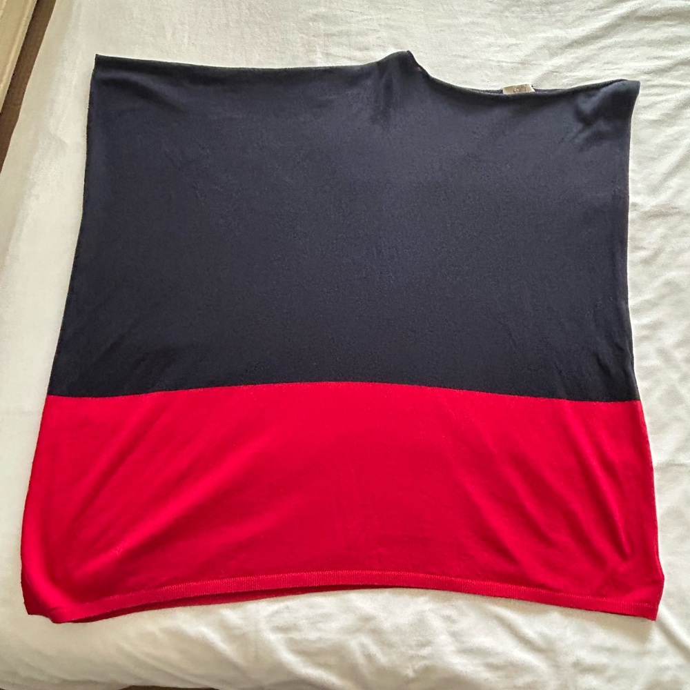 LOFT Colorblock Poncho - Picture 4 of 7